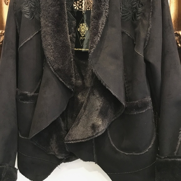 COPY - Johnny Was Biya Faux suede & shearling Jacket. NWT - Picture 8 of 8